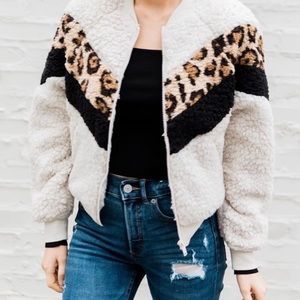 Express Sherpa puffer jacket